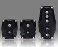 NRG Black Manual Brushed Aluminum Sport Pedal with Black Rubber Inserts Universal