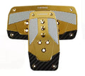 NRG Aluminum Pedal Pad Cover Pl2-Piece ATes Red Chrome Gold Carbon 2-Piece AT