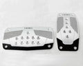 NRG Silver with Black Carbon Automatic Aluminum Sport Pedal Universal