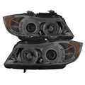 Spyder BMW E90 3-Series 06-08 Projector LED Halo Amber Reflctr Rplc Bulb Smke PRO-YD-BMWE9005-AM-SM 5009029