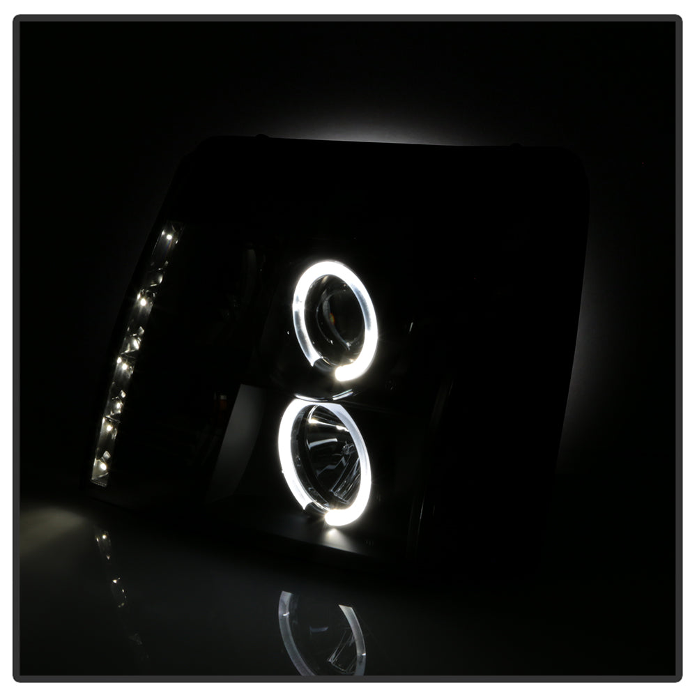 Spyder Cadillac Escalade 02-06 Projector Xenon/HID Model- LED Halo DRL Blk PRO-YD-CE02-HID-DRL-BK 5042286