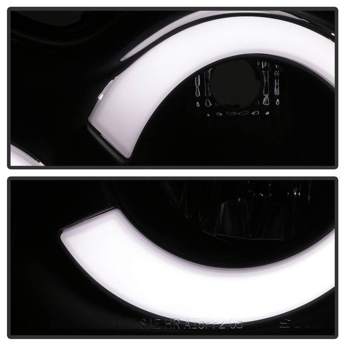 Spyder 05-07 Jeep Grand Cherokee - Light Bar Projector Headlights - Black - PRO-YD-JGC05V2-LB-BK 5086129