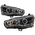 Spyder Mitsubishi Lancer/EVO-10 08-14 Projector Xenon/HID- LED Halo DRL Blk PRO-YD-ML08-HID-DRL-BK 5042231