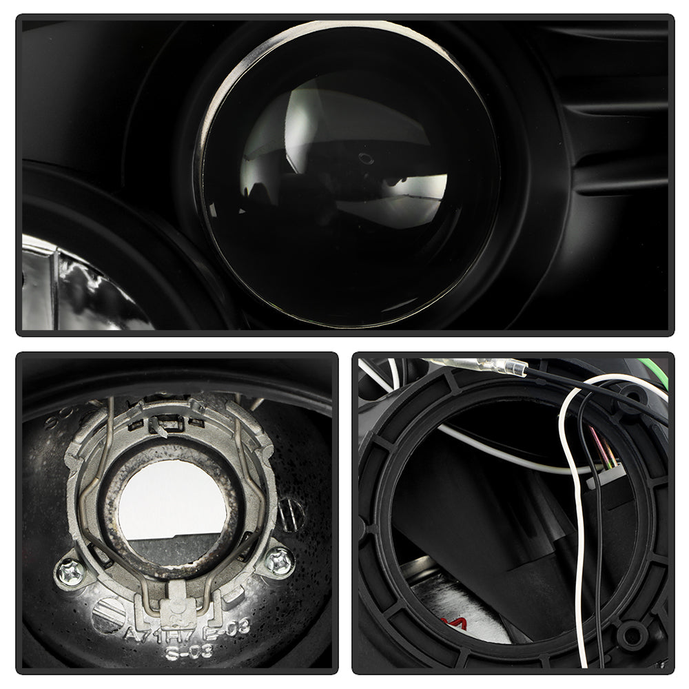 Spyder Nissan 350Z 03-05 Projector Headlights Xenon DRL Blk High H1 Lw D2R PRO-YD-N350Z02-HID-DRL-BK 5032225
