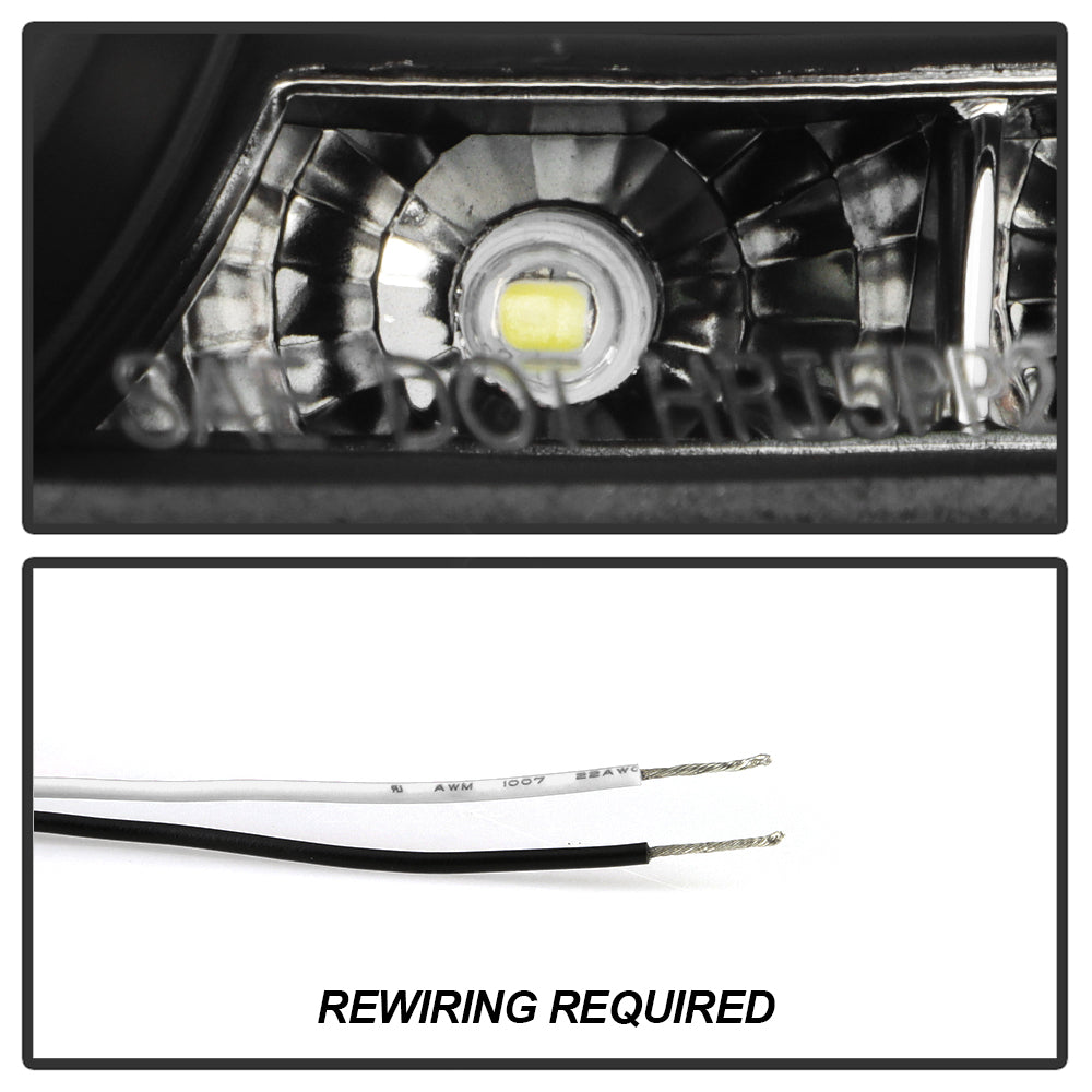 Spyder Nissan 350Z 03-05 Projector Headlights Xenon DRL Blk High H1 Lw D2R PRO-YD-N350Z02-HID-DRL-BK 5032225