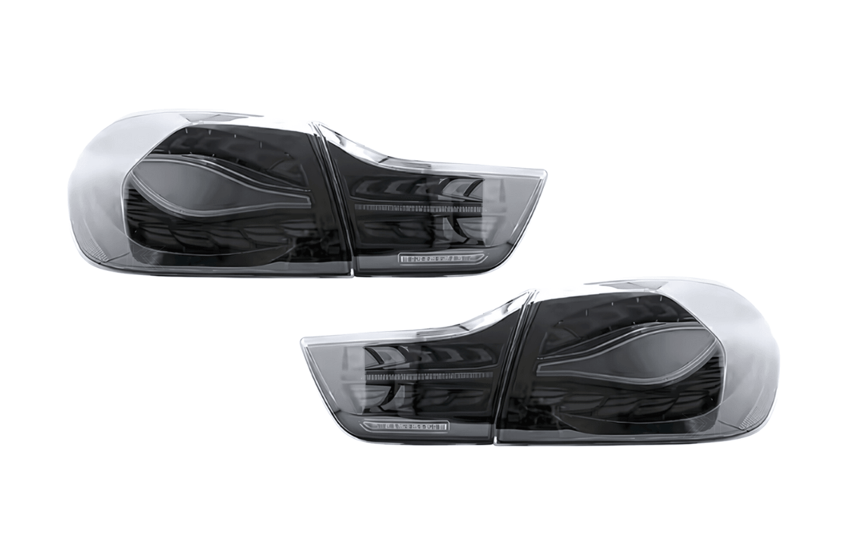 BMW F32 F36 F82 F33 F83 4 Series - Double Dragon Scale Black LED Tail lights (2013 - 2018)