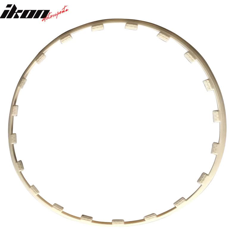 Heavy Duty Wheel Guard Rim Protecting Trim 17in White