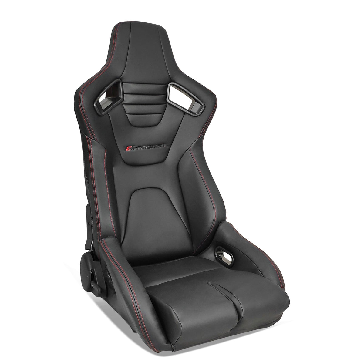 Universal Reclinable Bucket Racing Seat Dual Slider PU Carbon Leather