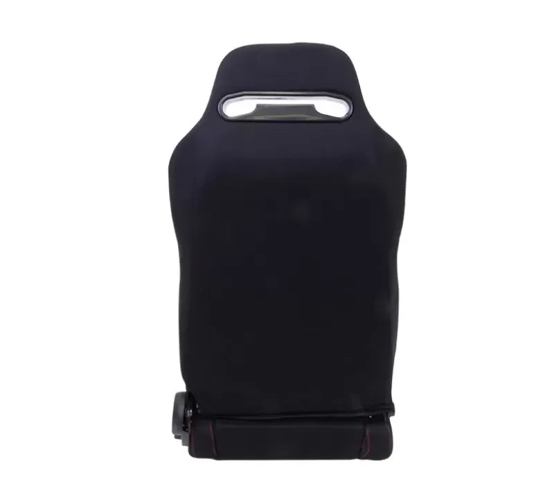 NRG Type-R Cloth Sport Seat Black with Red Stitching