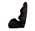 NRG Type-R Sport Seat Black Suede with Red Stitching