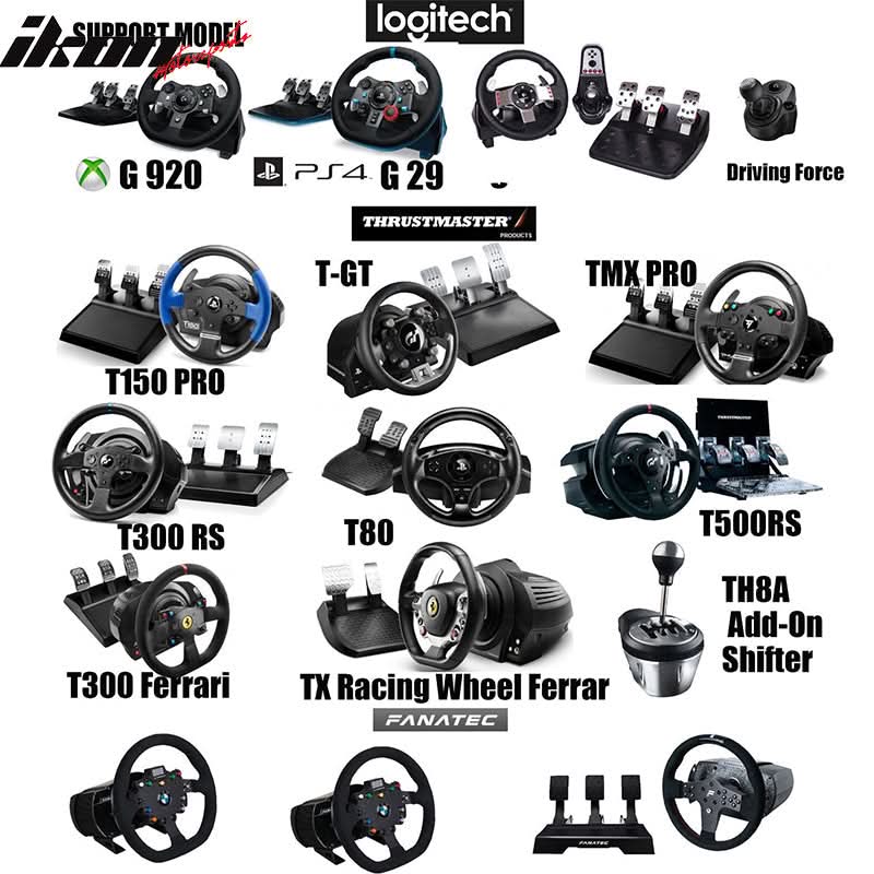 Racing Steering Wheel Stand Black Logitech G29 Thrustmaster Shifter