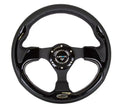 NRG Reinforced Sport Steering Wheel 320mm Black Trim