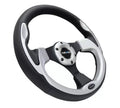 NRG Reinforced Sport Steering Wheel 320mm Silver Trim