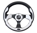 NRG Reinforced Sport Steering Wheel 320mm White Trim