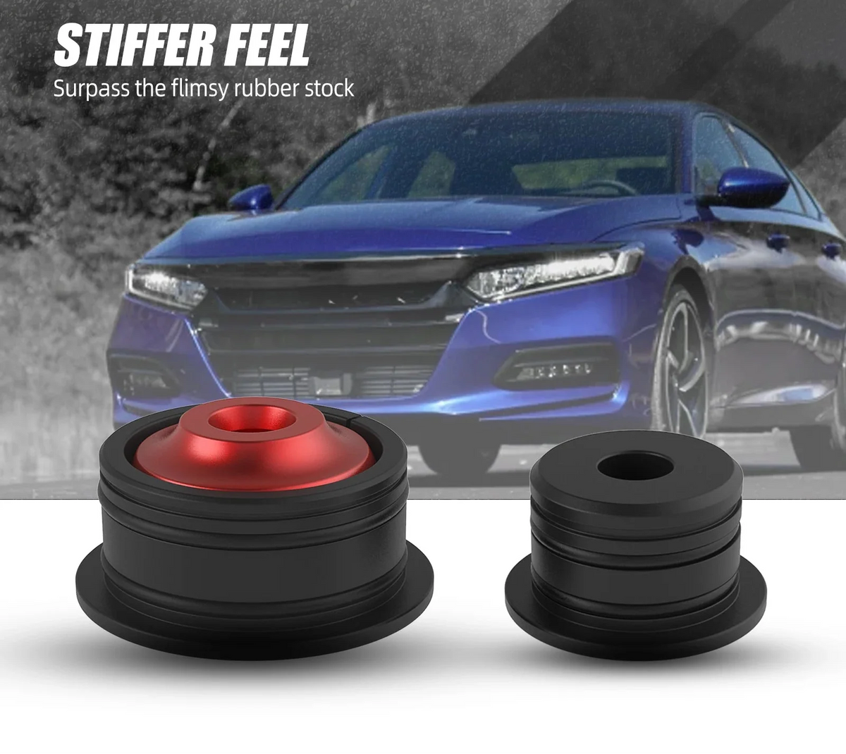 Honda Civic / Civic Si / Civic Type R / Accord / Fit / CR-Z Manual Transmission Billet Aluminium Shifter Cable Bushing Upgrade Kit 2007 - Up