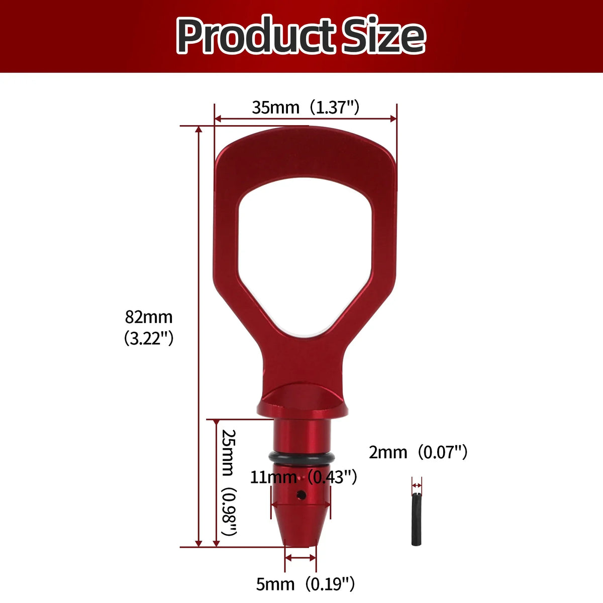 Subaru WRX Billet Aluminium Engine Oil Dipstick Pull Handle 2015 - 2021