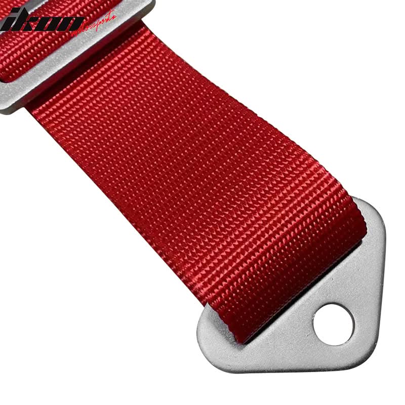 Universal Red 2" 6th Cam-lock Seat Belt Harness Nylon