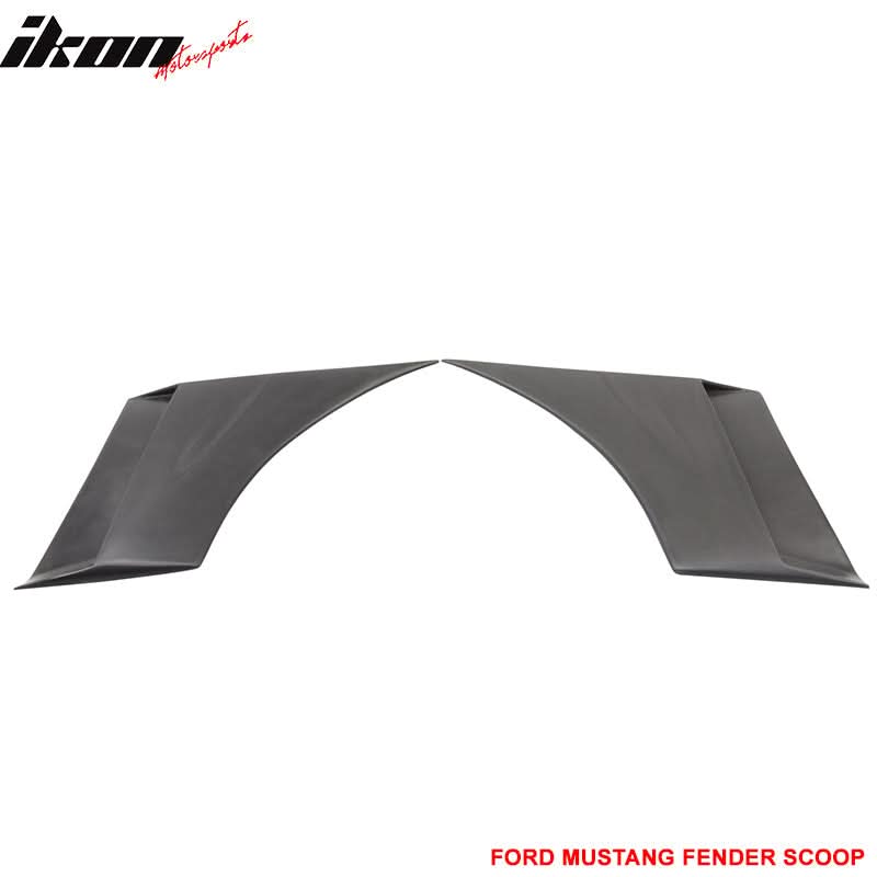 2005-2009 Ford Mustang Unpainted Black Fender Scoop PU