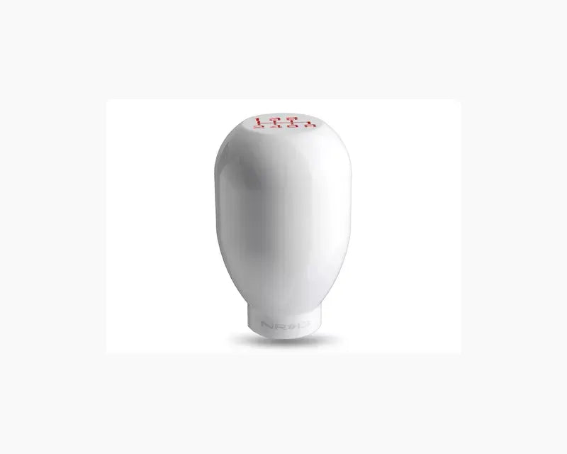 NRG White 42mm 6 Speed Heavy Weight Shift Knob Universal