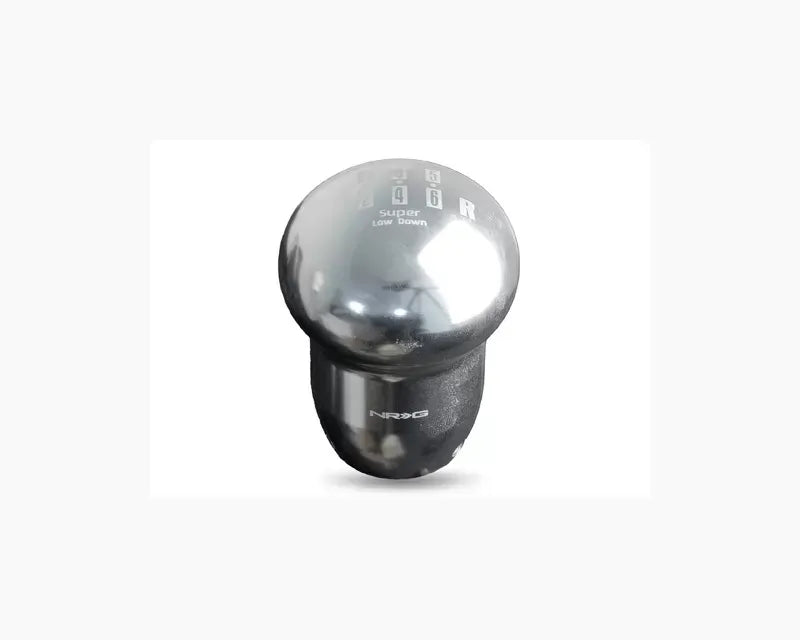 NRG Silver Super Low Down 6 Speed Shift Knob Universal