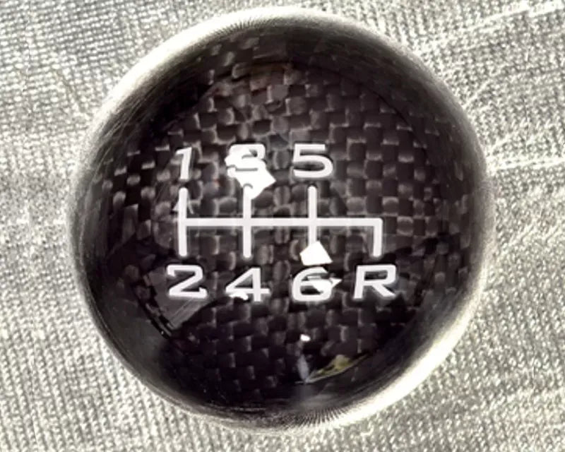 NRG Black Carbon Fiber 6 Speed Ball Style Shift Knob Universal
