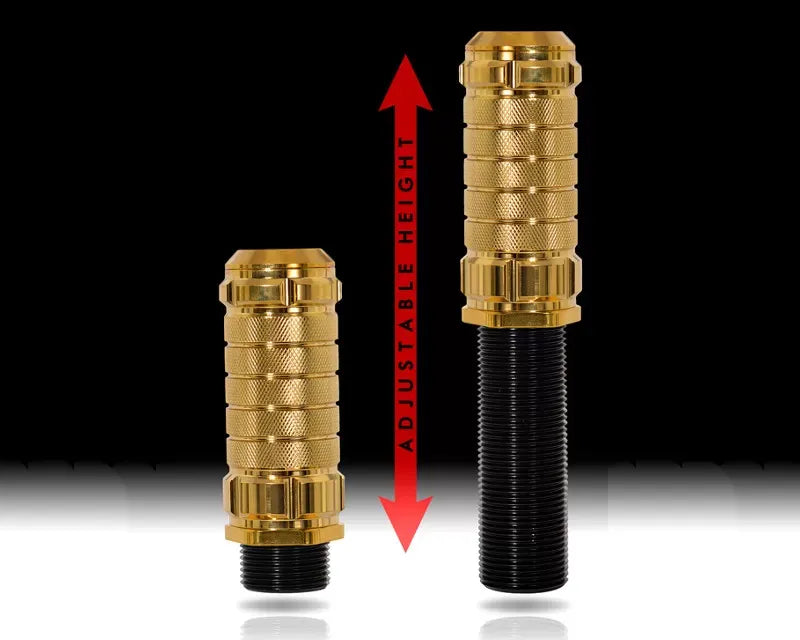 NRG Chrome Gold M10 x 1.25 Stealth Adjustable Shift Knob Universal