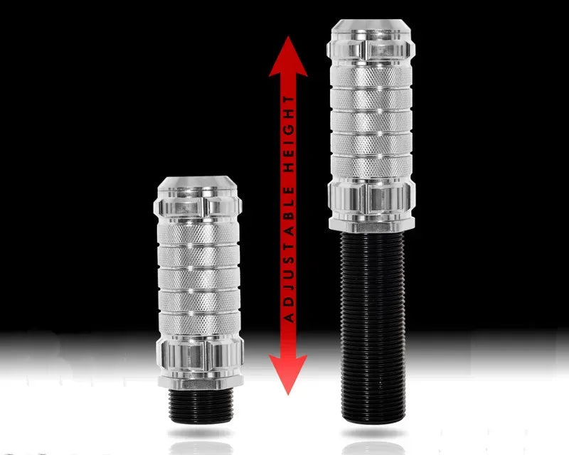 NRG Silver M10 x 1.50 Stealth Adjustable Shift Knob Universal