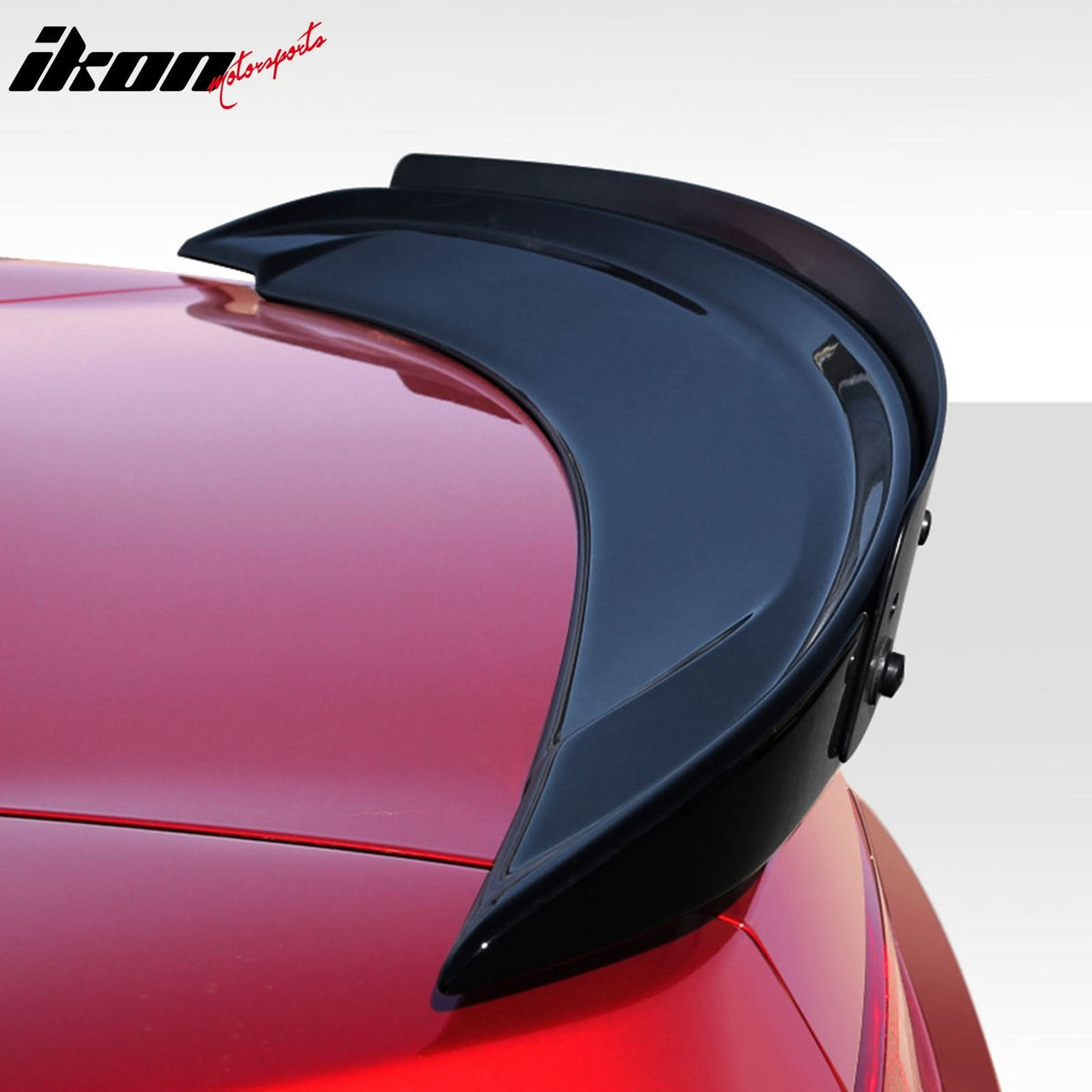 Universal 52" Black Trunk Spoiler Gurney Flap Wicker Bill W/ Hardware