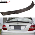 2008-2014 Benz C-Class W204 Sedan V Style Carbon Fiber Trunk Spoiler