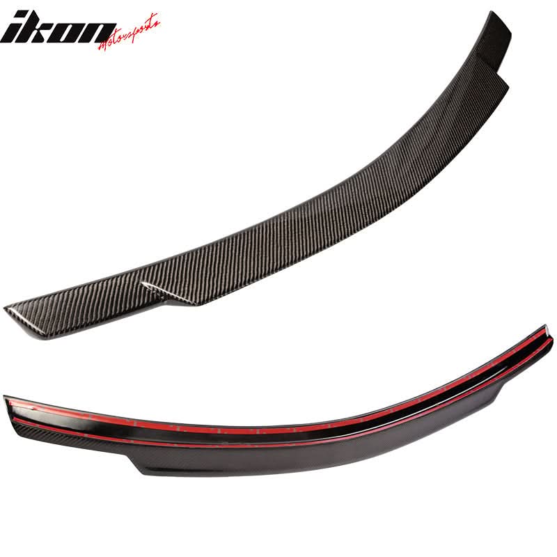 2008-2014 Benz C-Class W204 V Style Trunk Spoiler Wing Carbon Fiber
