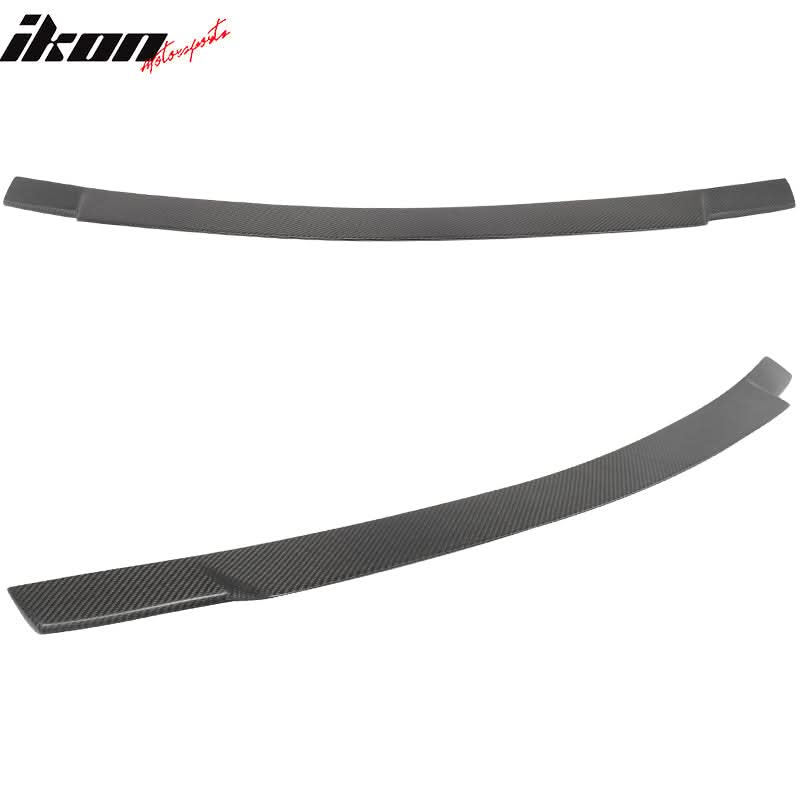 2008-2014 Mercedes Benz W204 Sedan V Matte Carbon Fiber Trunk Spoiler