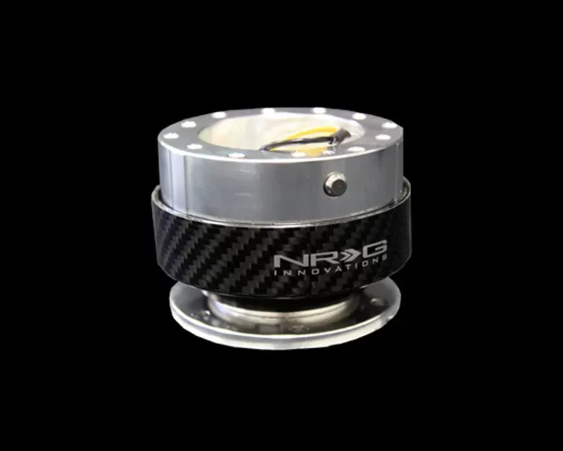 NRG Quick Release Gen 1.0 Silver with Carbon Fiber