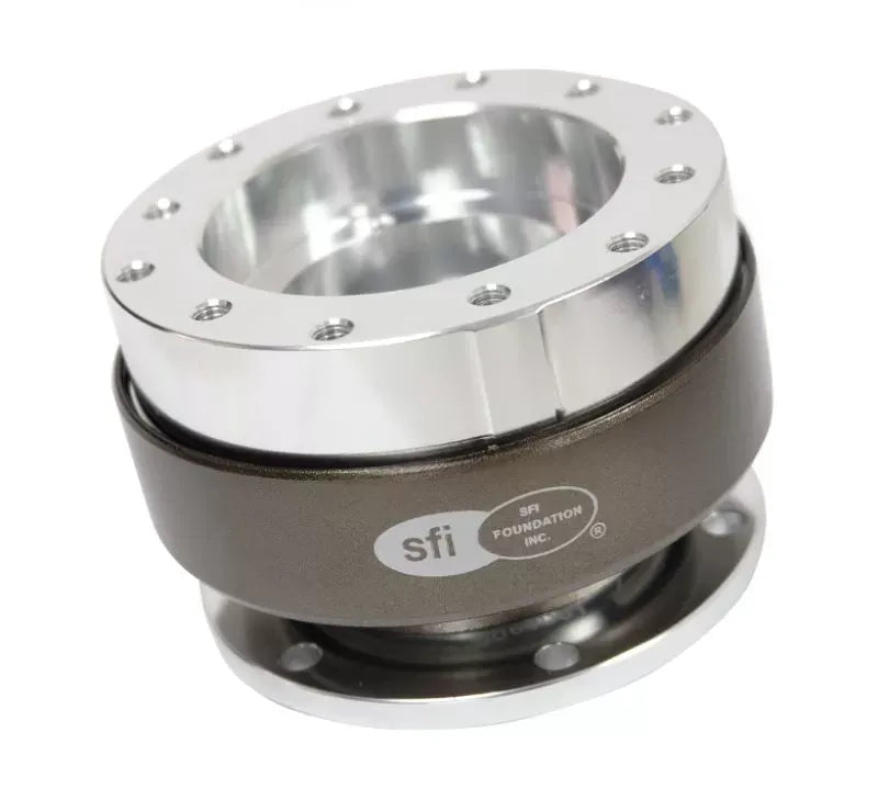 NRG Quick Release Gen 1.5 Silver Body Chrome Ring SFI SPEC 42.1