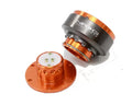 NRG Quick Release Gen 2.0 Orange Body Titanium Chrome Ring