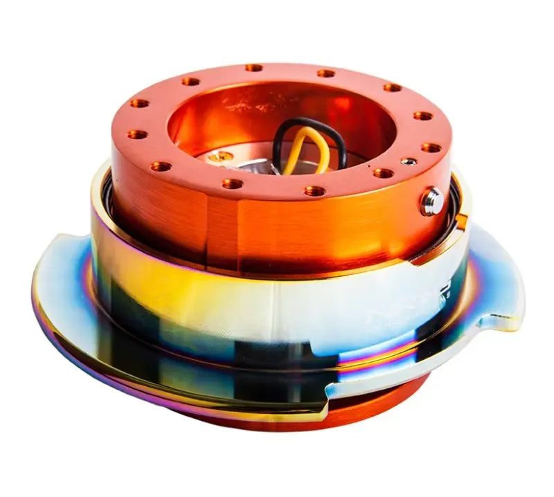 NRG Quick Release Gen 2.5 Orange Body Neo Chrome Ring