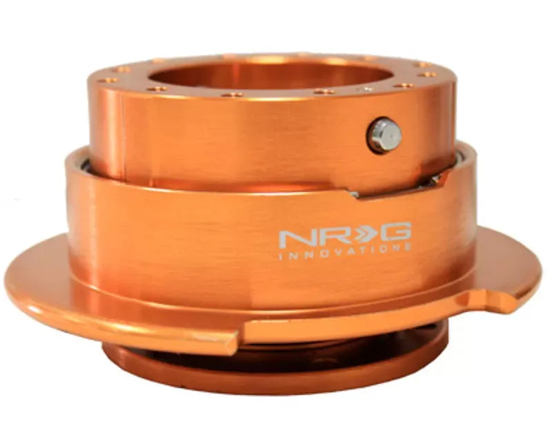 NRG Quick Release Gen 2.5 Orange Body Titanium Chrome Ring
