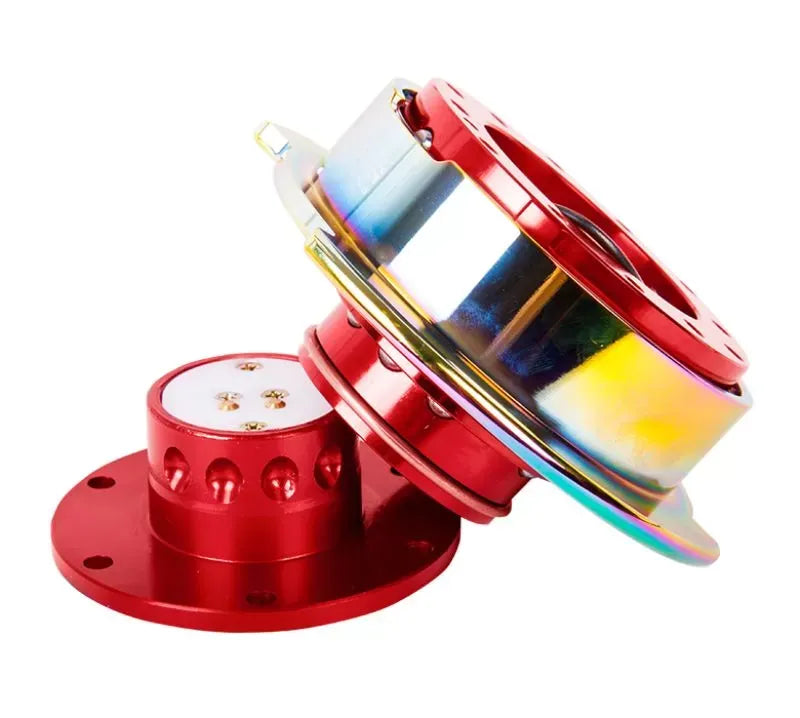 NRG Quick Release Gen 2.5 Red Body Neo Chrome Ring