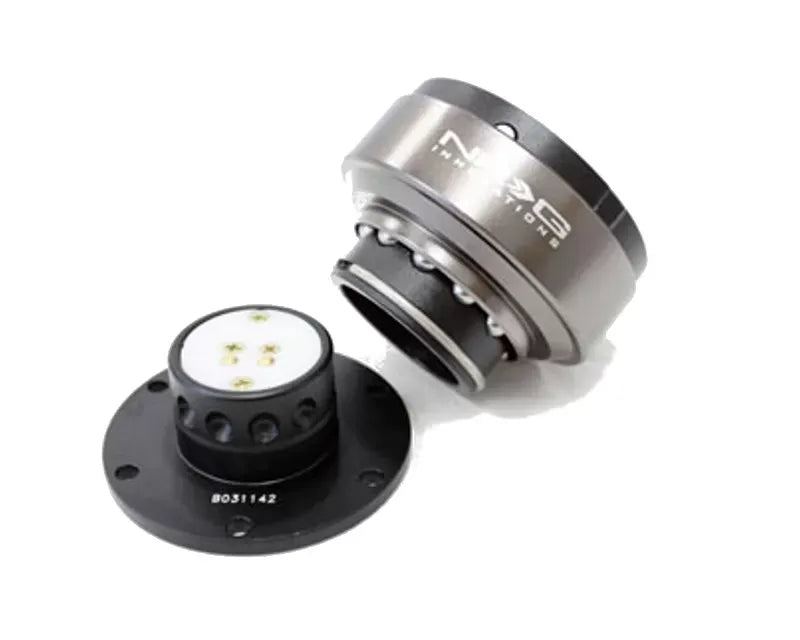 NRG Quick Release Gen 2.0 5-Hole Black Body Titanium Chrome Ring