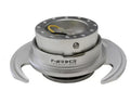 NRG Quick Release Gen 3.0 Silver Body Silver Ring With Handles