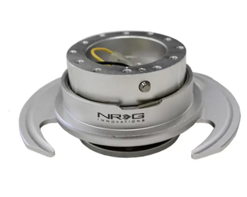 NRG Quick Release Gen 3.0 Silver Body Silver Ring With Handles
