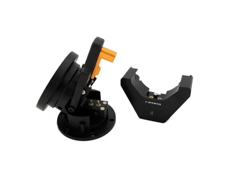 NRG Black Steering Wheel Quick Tilt System with Lock Universal