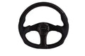 NRG Carbon Fiber Steering Wheel 350MM Aluminum-Carbon Center Carbon Flat Bottom