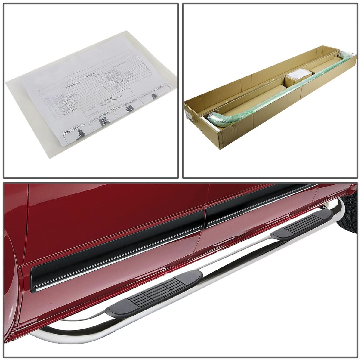 04-14 Chevrolet Colorado / GMC Canyon 3 Inch Round Nerf Bar Step Bar