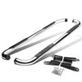 2004-2008 Ford F-150 Extended Cab 3" Round Nerf Bars - Silver