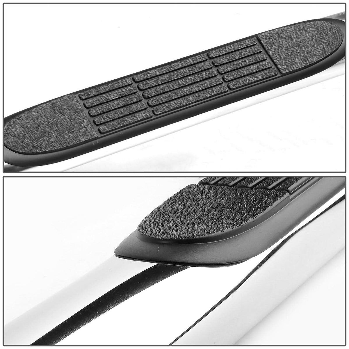 2004-2008 Ford F-150 Extended Cab 3" Round Nerf Bars - Silver