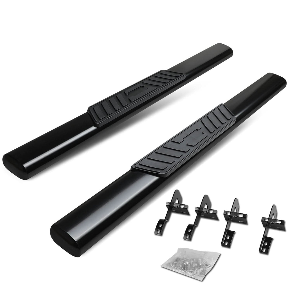 2015-2018 Ford F-150 Regular Cab 5" Oval Nerf Bars - Black