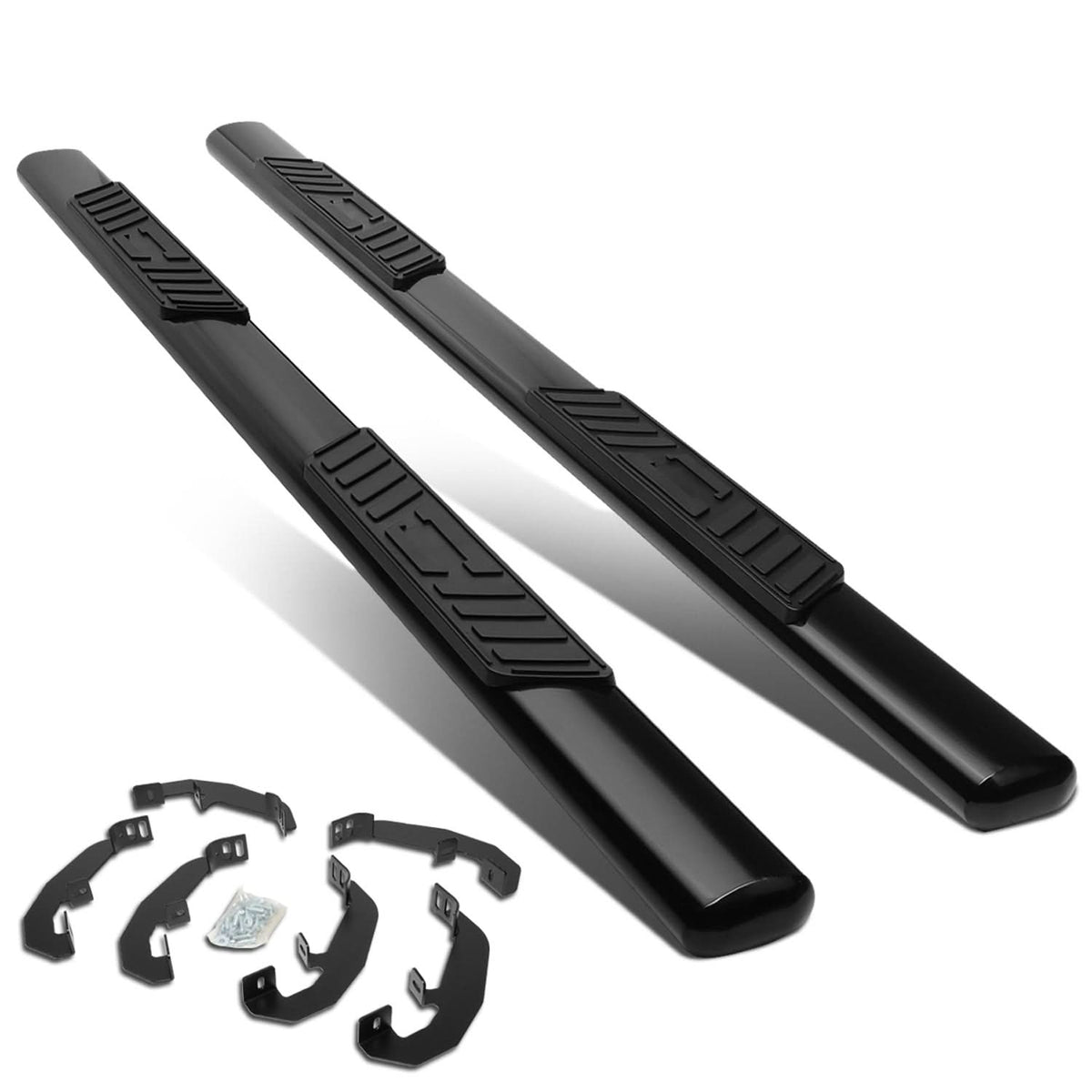 2019-2020 Chevrolet Silverado Extended Cab 5" Oval Nerf Bars - Black