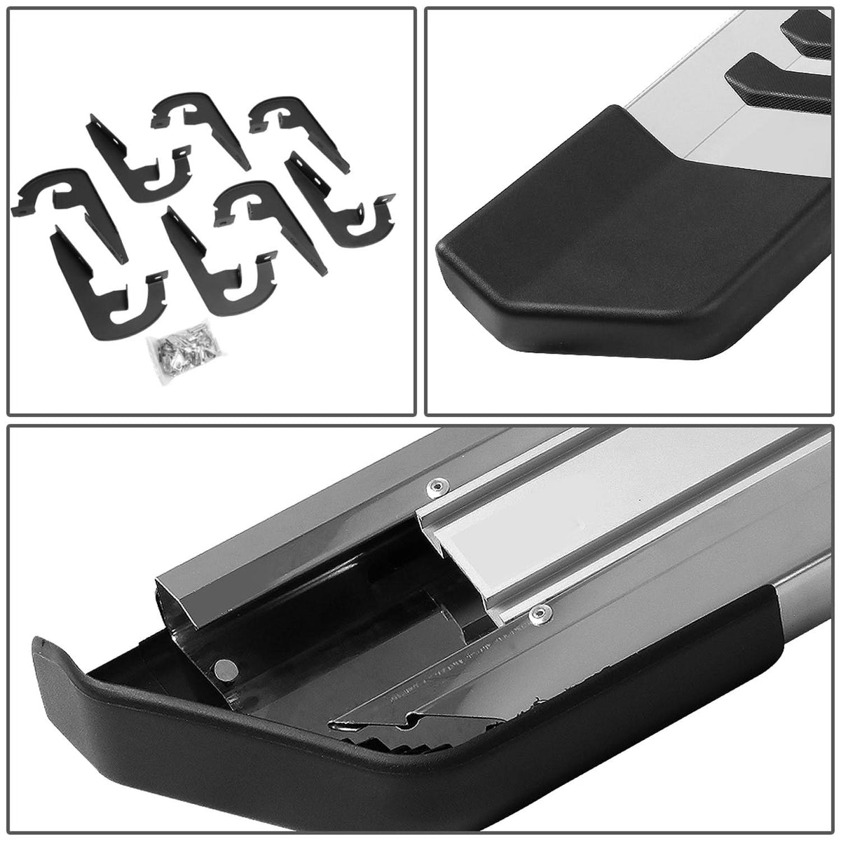 2004-2014 Ford F-150 Crew Cab 6" Nerf Bars - Silver