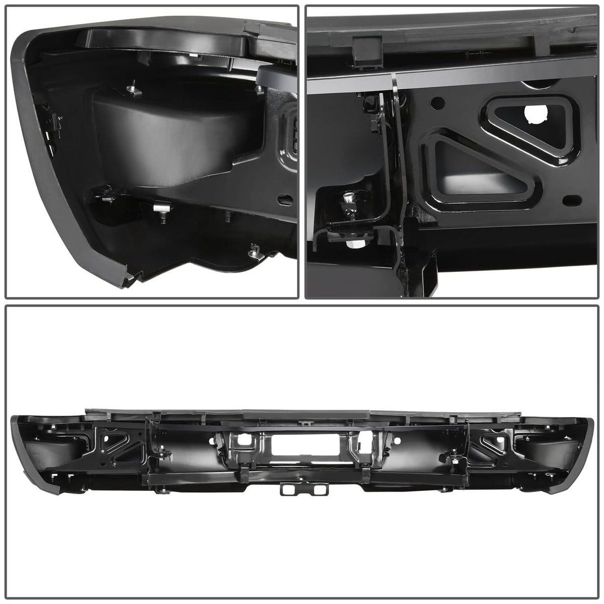 15-19 Silverado Sierra 2500 3500 Rear Step Bumper w/ Sensor Hole & Hitch
