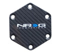 NRG Hexagonal Horn Delete Button Steering Wheel Cap Carbon Fiber